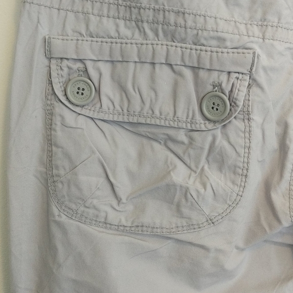 DKNY Active Capri light grey pockets draw string - Picture 5 of 11